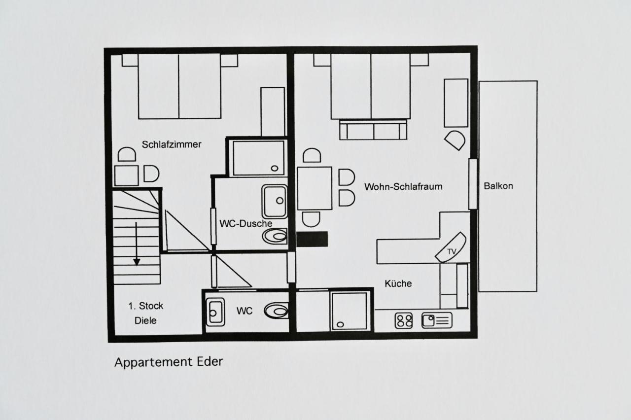 Appartement Eder Lähn Εξωτερικό φωτογραφία